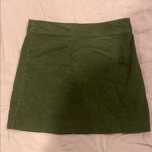 J. Crew Forest Green Mini Skirt
